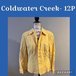 ‼️ ONE DAY SALE‼️ 12P Coldwater Creek canary light blazer